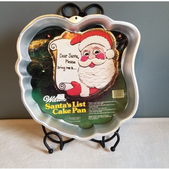 Vintage Wilton Baking Cake Pan Santa's Christmas Holiday Party Supplies - Picture 2 of 5